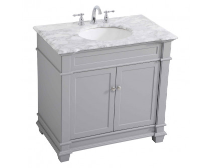 Elegant Bathroom Vanity - Gray, L 36" (VF50036GR)