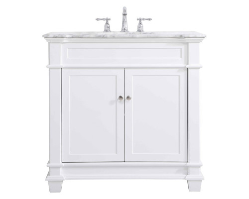 Elegant Bathroom Vanity - White, L 36" (VF50036WH)