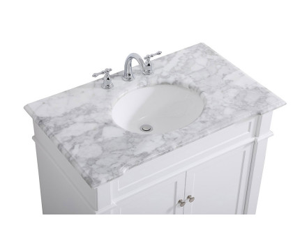 Elegant Bathroom Vanity - White, L 36" (VF50036WH)