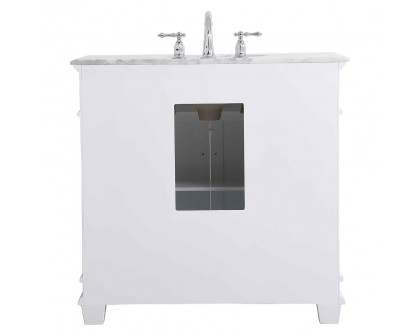 Elegant Bathroom Vanity - White, L 36" (VF50036WH)