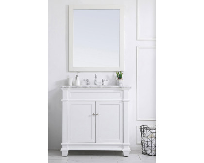 Elegant Bathroom Vanity - White, L 36" (VF50036WH)