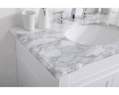 Elegant Bathroom Vanity - White, L 36" (VF50036WH)