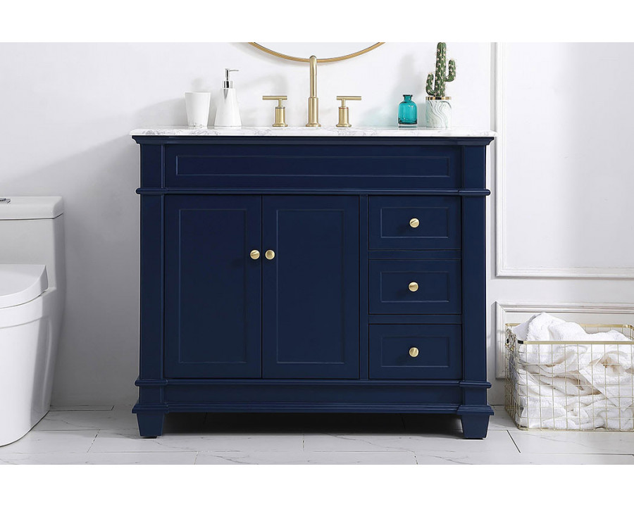 Elegant Bathroom Vanity - Blue (VF50042BL)