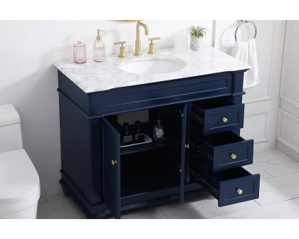 Elegant Bathroom Vanity - Blue (VF50042BL)