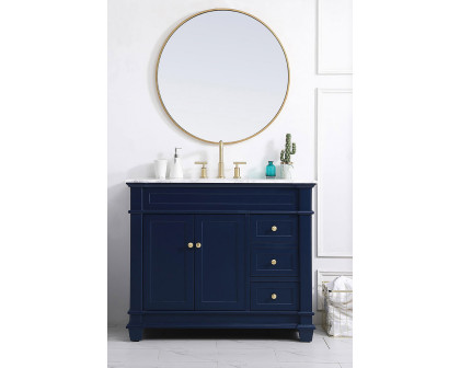 Elegant Bathroom Vanity - Blue (VF50042BL)