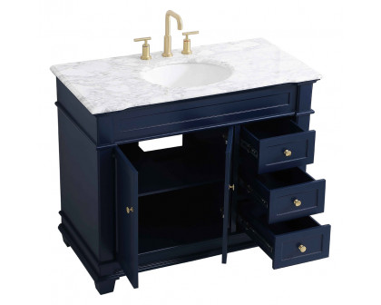 Elegant Bathroom Vanity - Blue (VF50042BL)