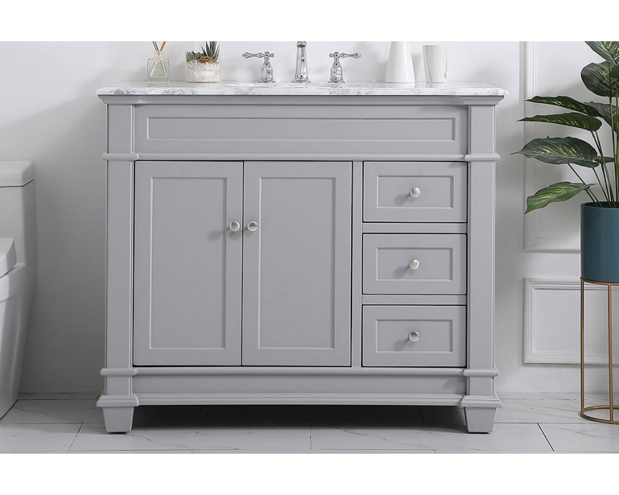 Elegant Bathroom Vanity - Gray (VF50042GR)