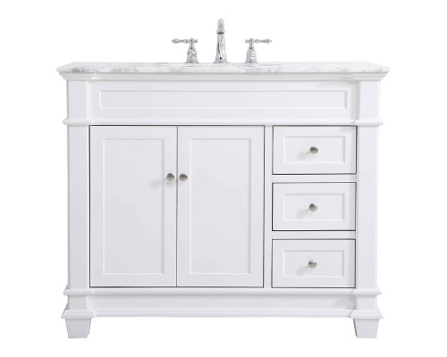 Elegant Bathroom Vanity - White (VF50042WH)