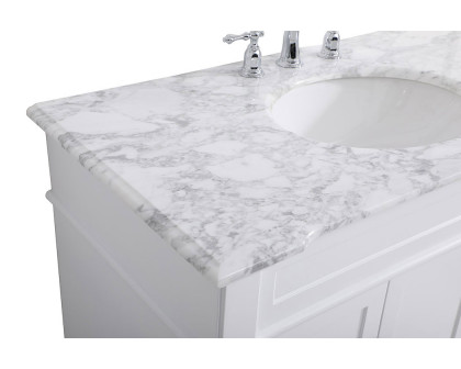 Elegant Bathroom Vanity - White (VF50042WH)