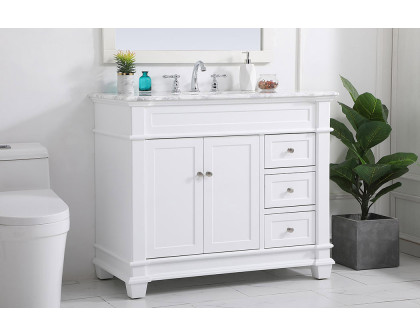 Elegant Bathroom Vanity - White (VF50042WH)