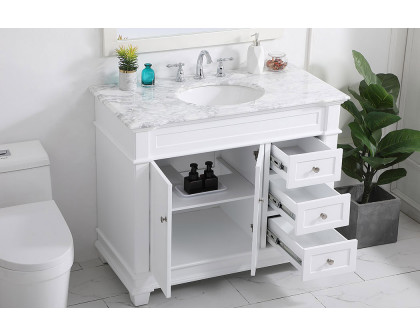 Elegant Bathroom Vanity - White (VF50042WH)