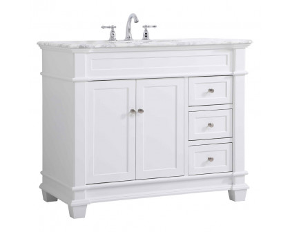 Elegant Bathroom Vanity - White (VF50042WH)