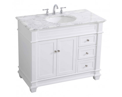 Elegant Bathroom Vanity - White (VF50042WH)