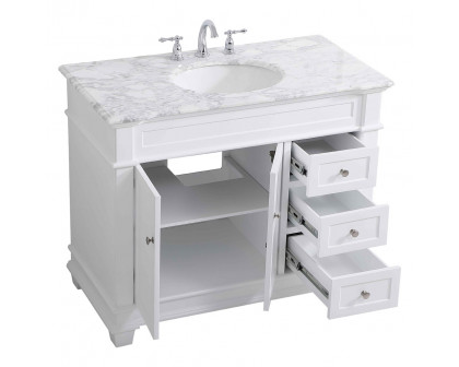 Elegant Bathroom Vanity - White (VF50042WH)