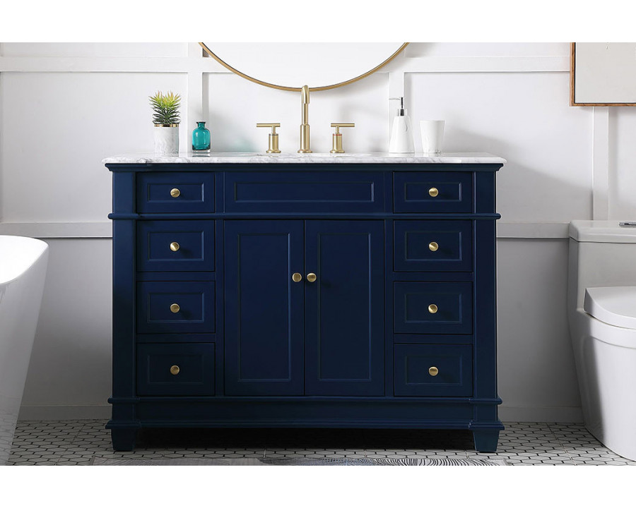 Elegant Bathroom Vanity - Blue (VF50048BL)