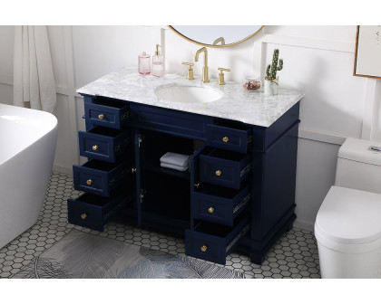 Elegant Bathroom Vanity - Blue (VF50048BL)