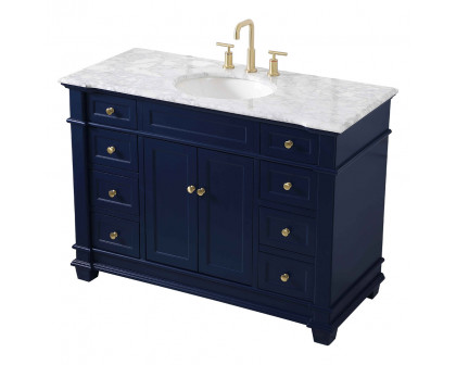 Elegant Bathroom Vanity - Blue (VF50048BL)