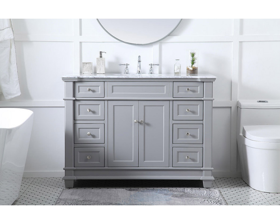 Elegant Bathroom Vanity - Gray (VF50048GR)