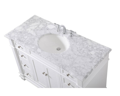 Elegant Bathroom Vanity - White (VF50048WH)