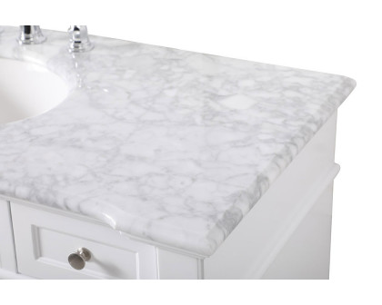 Elegant Bathroom Vanity - White (VF50048WH)