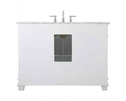 Elegant Bathroom Vanity - White (VF50048WH)