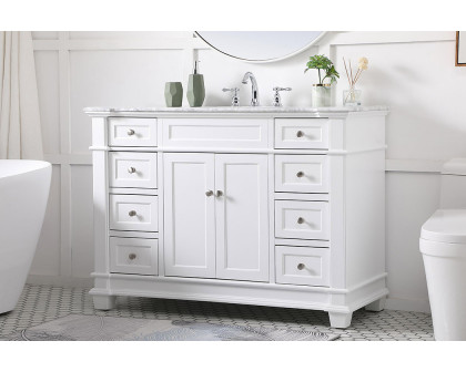 Elegant Bathroom Vanity - White (VF50048WH)