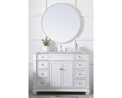 Elegant Bathroom Vanity - White (VF50048WH)