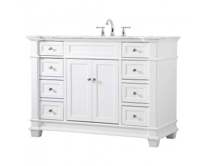 Elegant Bathroom Vanity - White (VF50048WH)