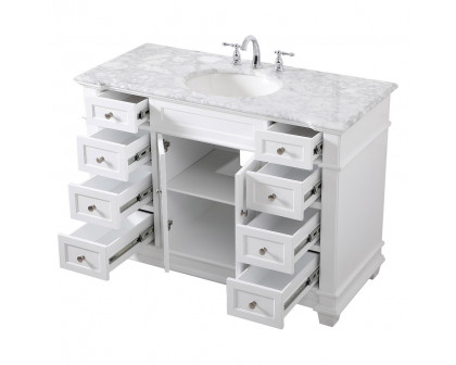 Elegant Bathroom Vanity - White (VF50048WH)