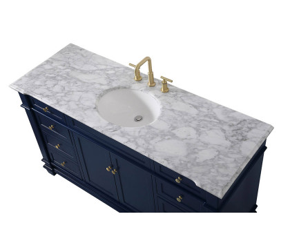 Elegant Bathroom Vanity - Blue (VF50060BL)