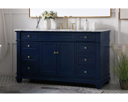 Elegant Bathroom Vanity - Blue (VF50060BL)