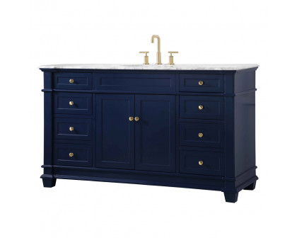 Elegant Bathroom Vanity - Blue (VF50060BL)