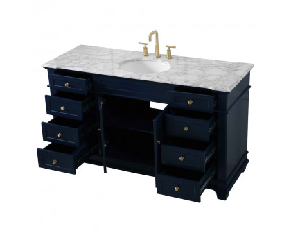 Elegant Bathroom Vanity - Blue (VF50060BL)