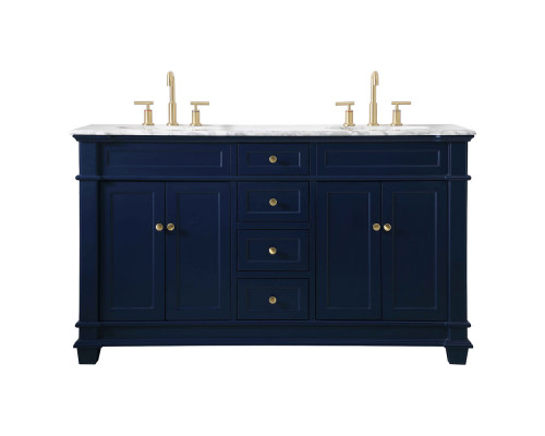 Elegant Bathroom Vanity - Blue (VF50060DBL)