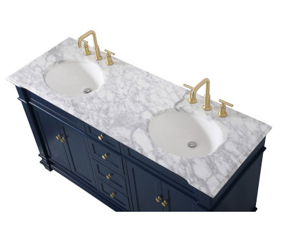 Elegant Bathroom Vanity - Blue (VF50060DBL)