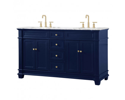 Elegant Bathroom Vanity - Blue (VF50060DBL)