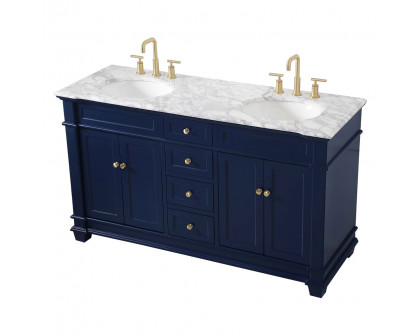 Elegant Bathroom Vanity - Blue (VF50060DBL)