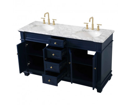 Elegant Bathroom Vanity - Blue (VF50060DBL)