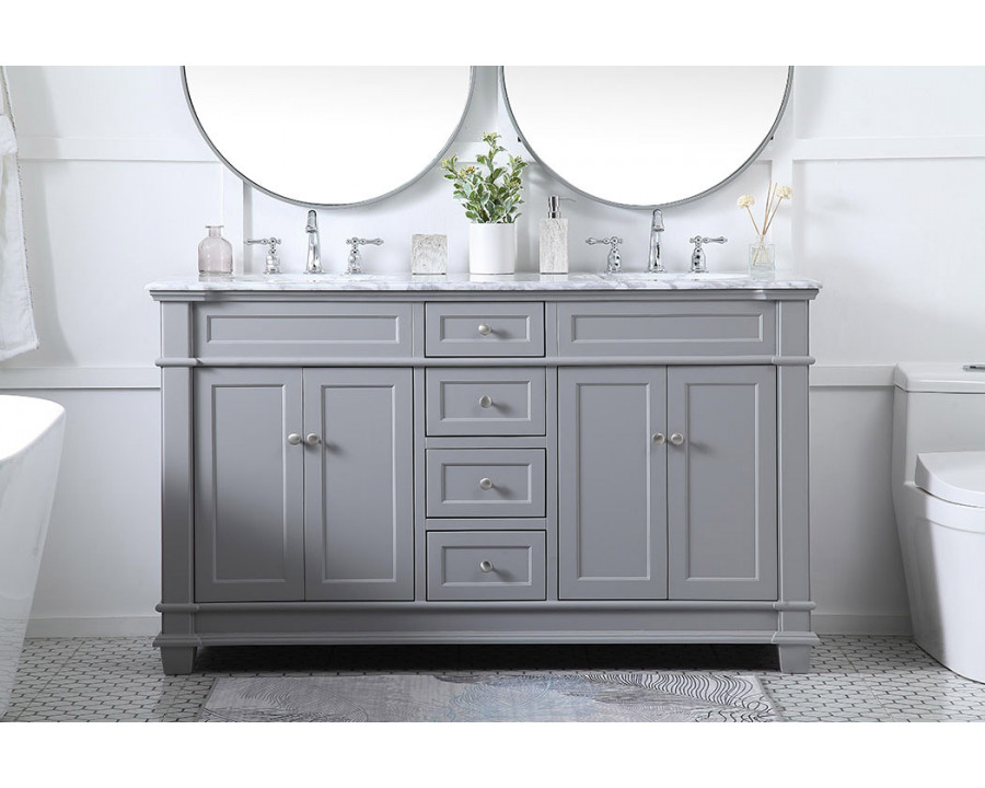 Elegant Bathroom Vanity - Gray (VF50060DGR)