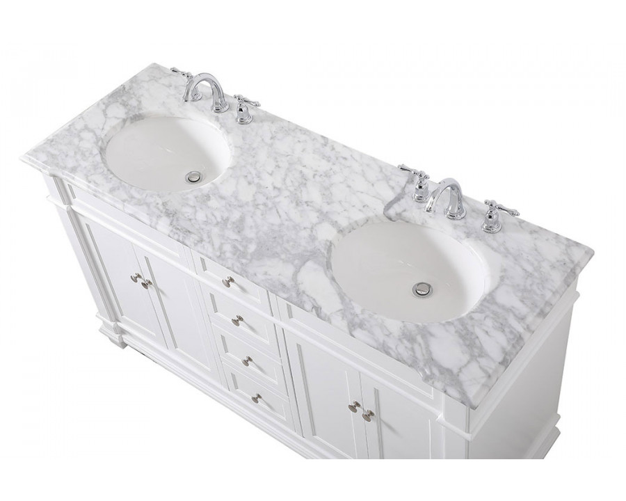 Elegant Bathroom Vanity - White (VF50060DWH)