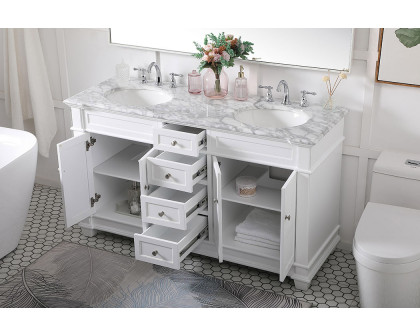 Elegant Bathroom Vanity - White (VF50060DWH)