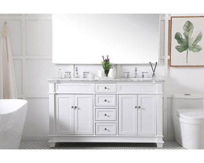 Elegant Bathroom Vanity - White (VF50060DWH)