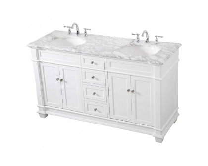 Elegant Bathroom Vanity - White (VF50060DWH)