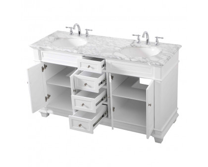 Elegant Bathroom Vanity - White (VF50060DWH)