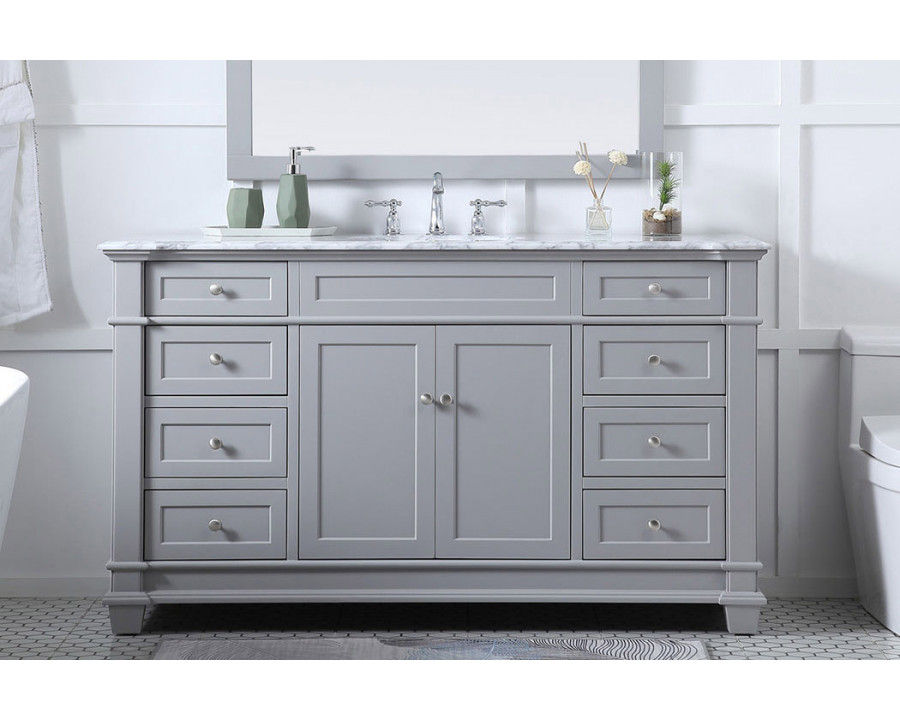 Elegant Bathroom Vanity - Gray (VF50060GR)