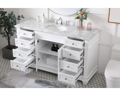 Elegant Bathroom Vanity - White (VF50060WH)