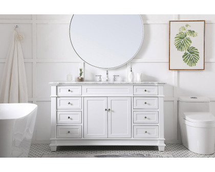 Elegant Bathroom Vanity - White (VF50060WH)