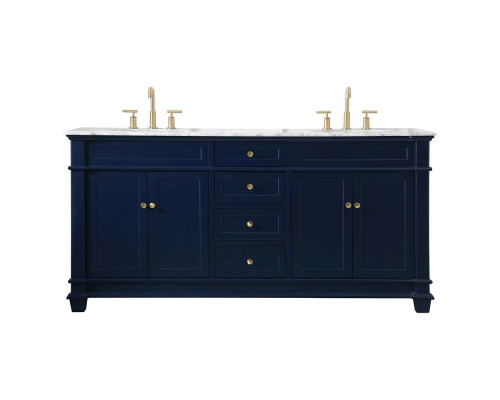 Elegant Bathroom Vanity - Blue (VF50072DBL)