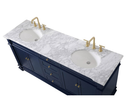 Elegant Bathroom Vanity - Blue (VF50072DBL)