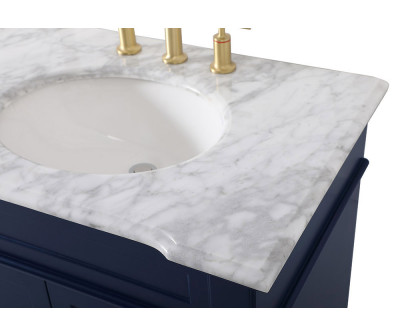 Elegant Bathroom Vanity - Blue (VF50072DBL)